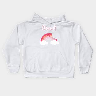 Strawberry Donut Rainbow Heaven - A bite of Donut - Feel like Heaven Kids Hoodie